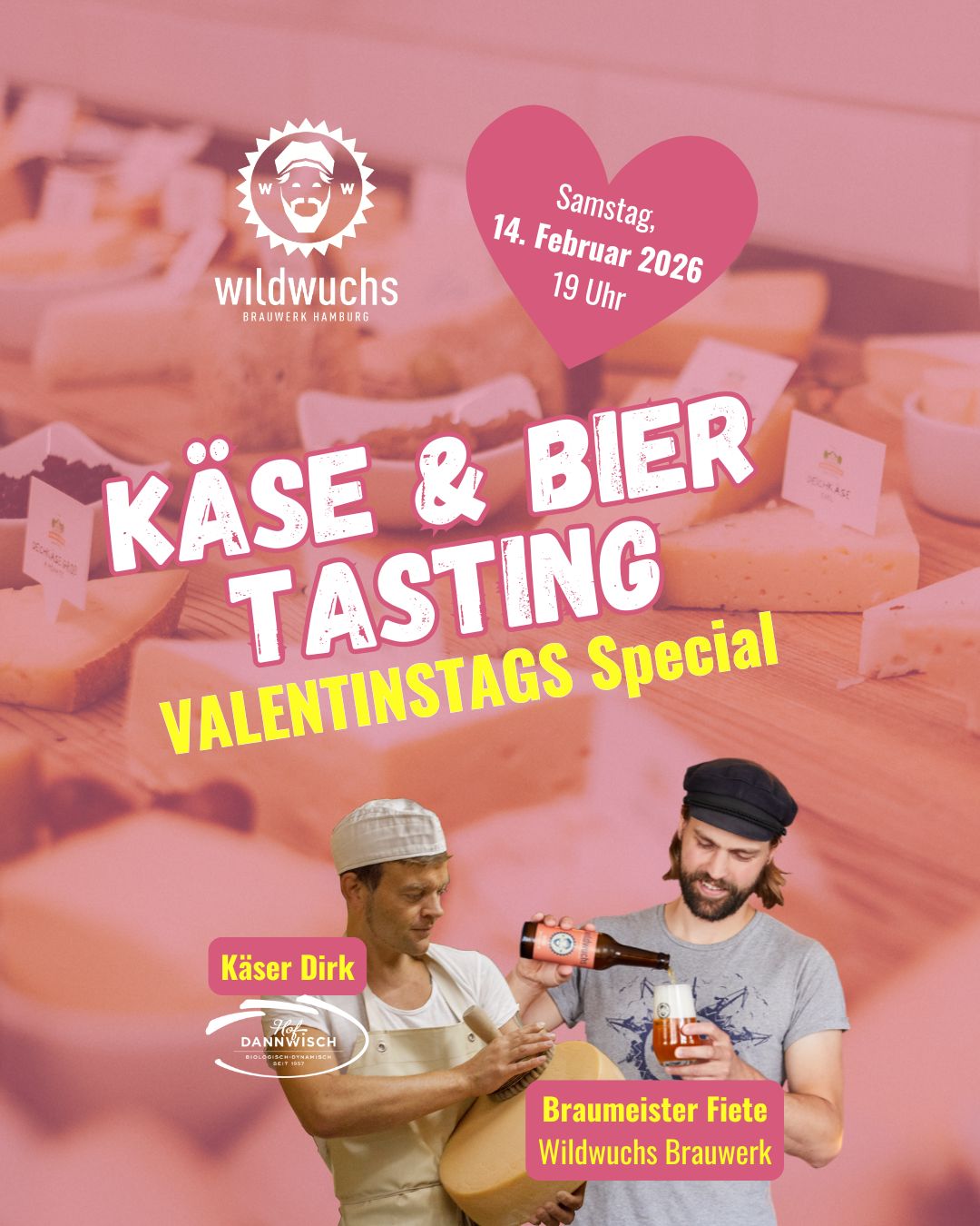 Käse & Bier Tasting - Valentinstags Special